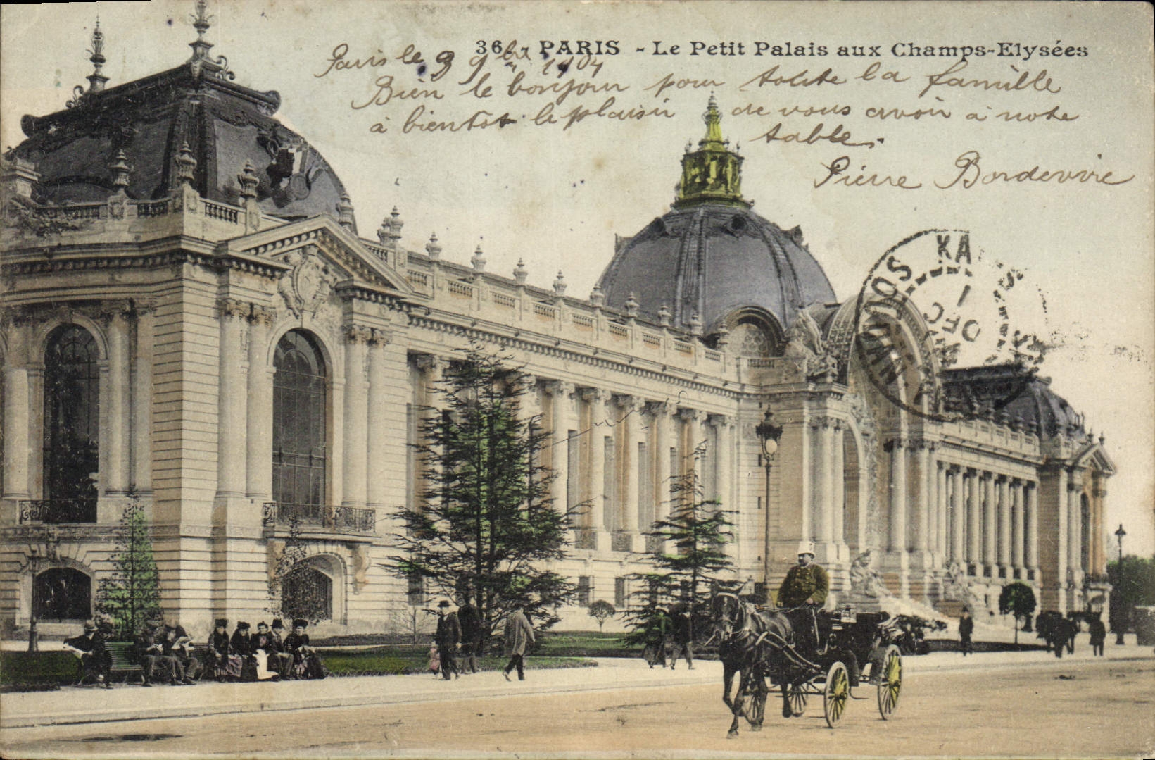 CPA Paris Le Petit Palais aux Champs Elysees