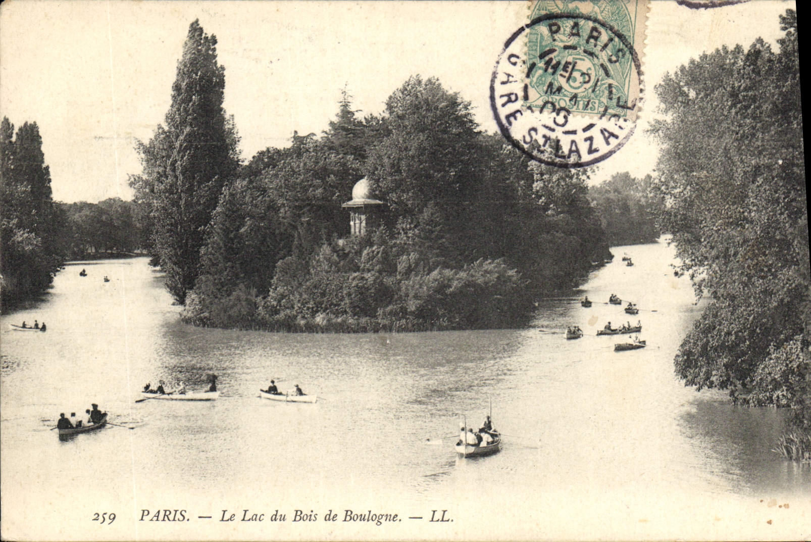 CPA Paris Le Lac du Bois de Boulogne 