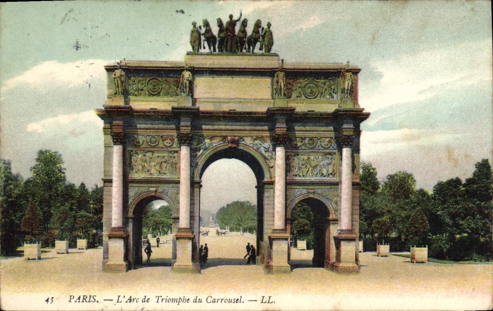 CPA Paris L'Arc de Triomphe du Carrousel