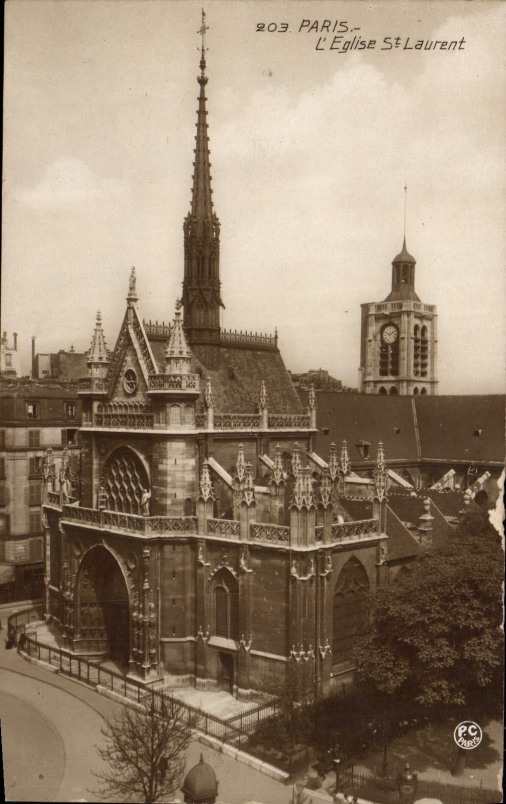 CPA Paris L'Eglise St Laurent 