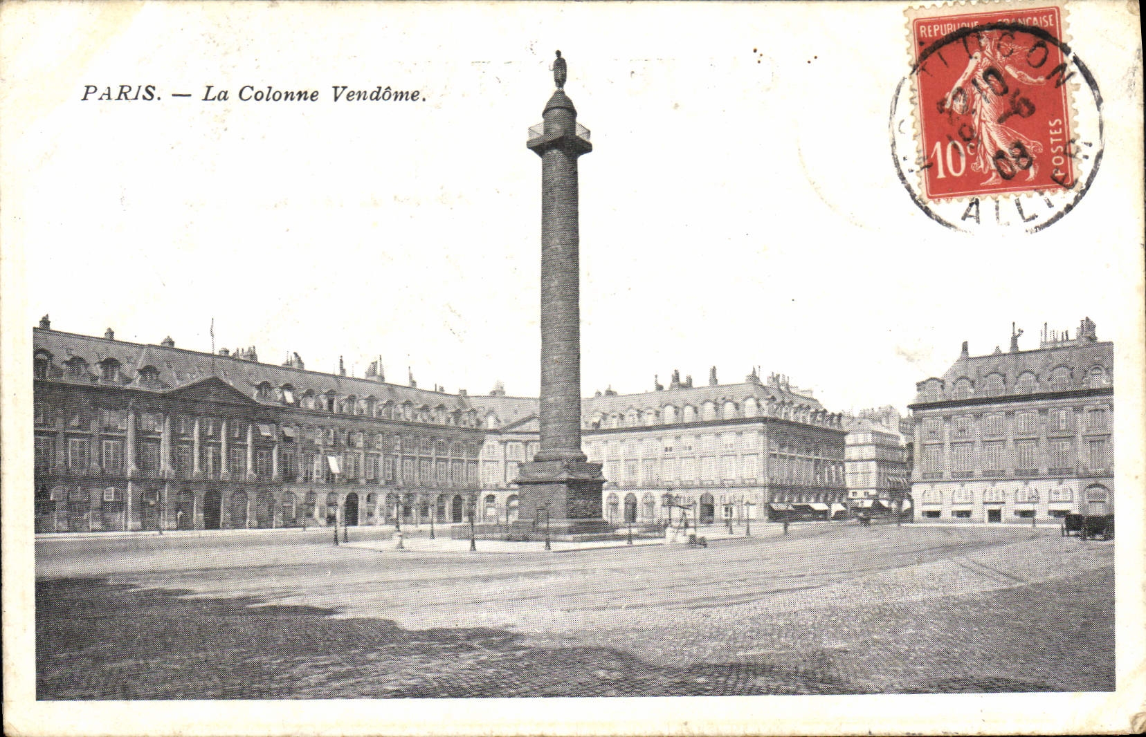 CPA Paris La Colonne Vendome 