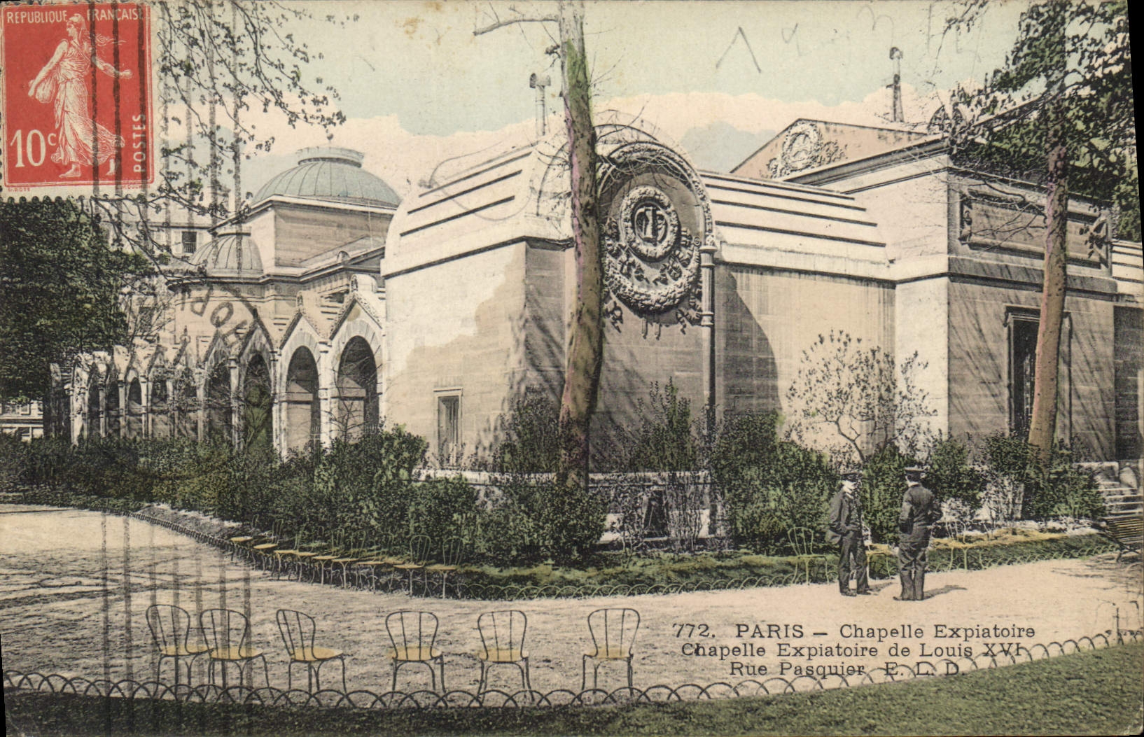 CPA Paris Chapelle Expiatoire Chapelle Expiatoire de Louis XVI Rue Pasquier