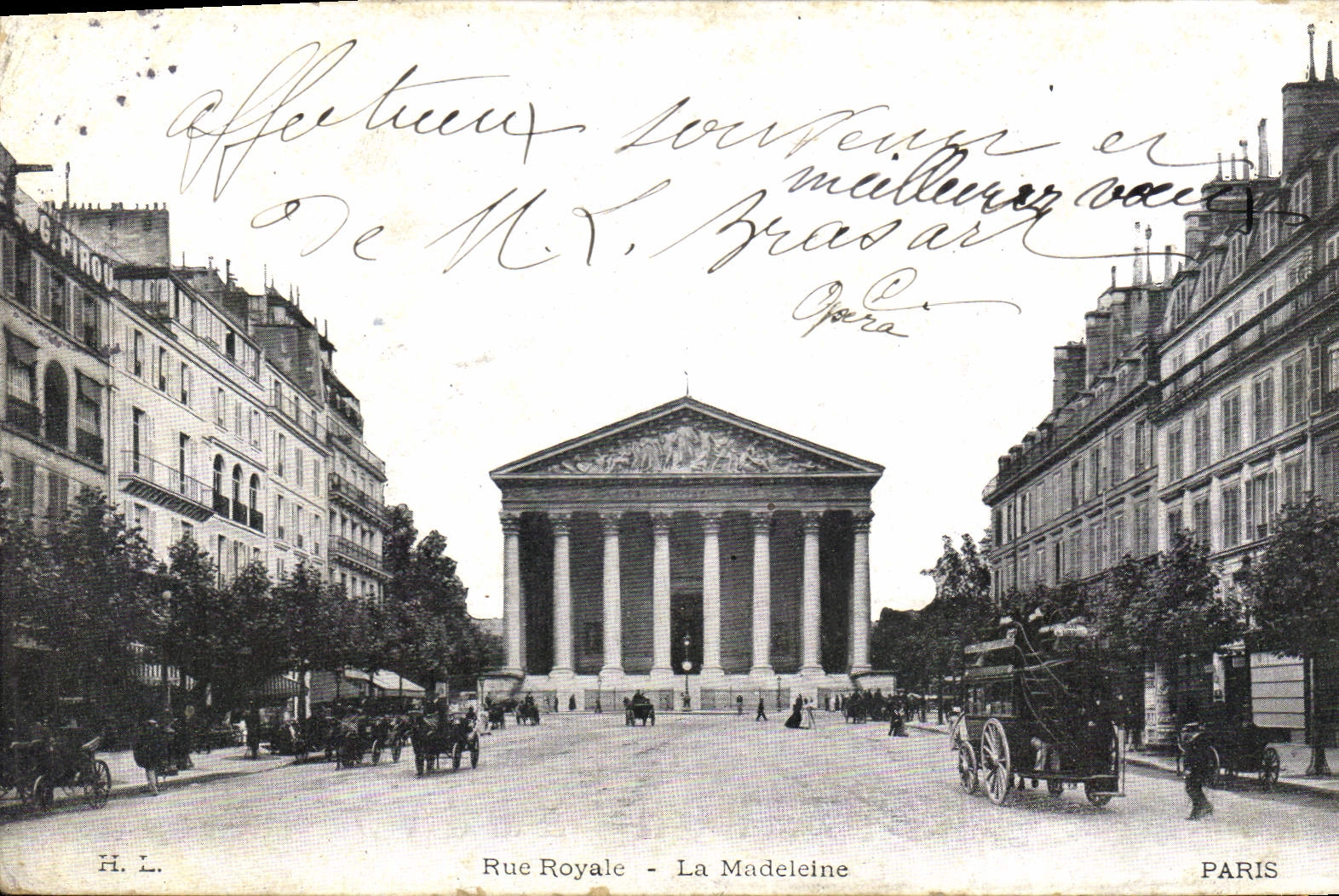 CPA Rue Royale La Madeleine Paris 