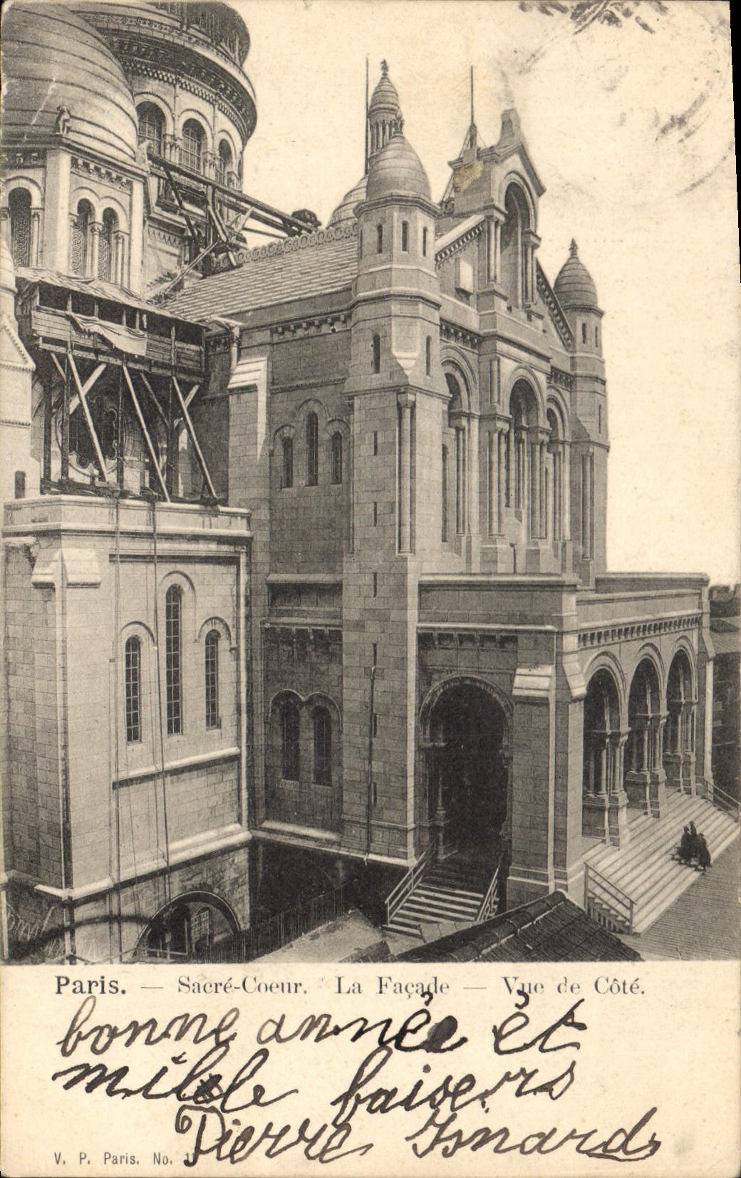 CPA Paris Sacre Coeur La Facade vue de cote