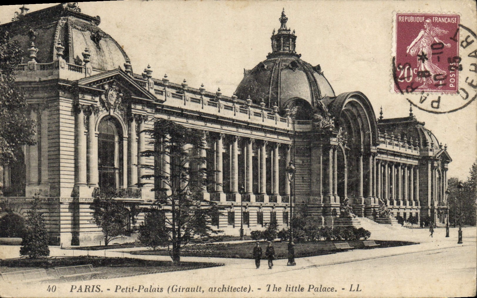 CPA Paris Petit Palais Girault architecte