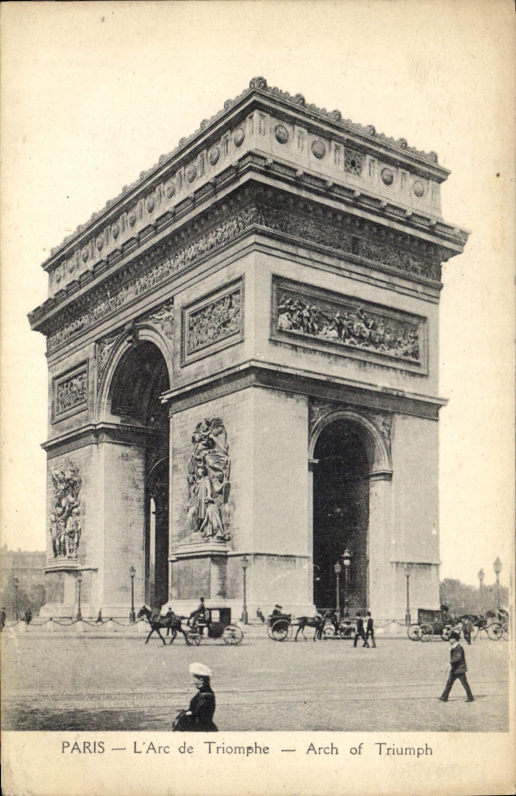 CPA Paris l'Arc de Triomphe 