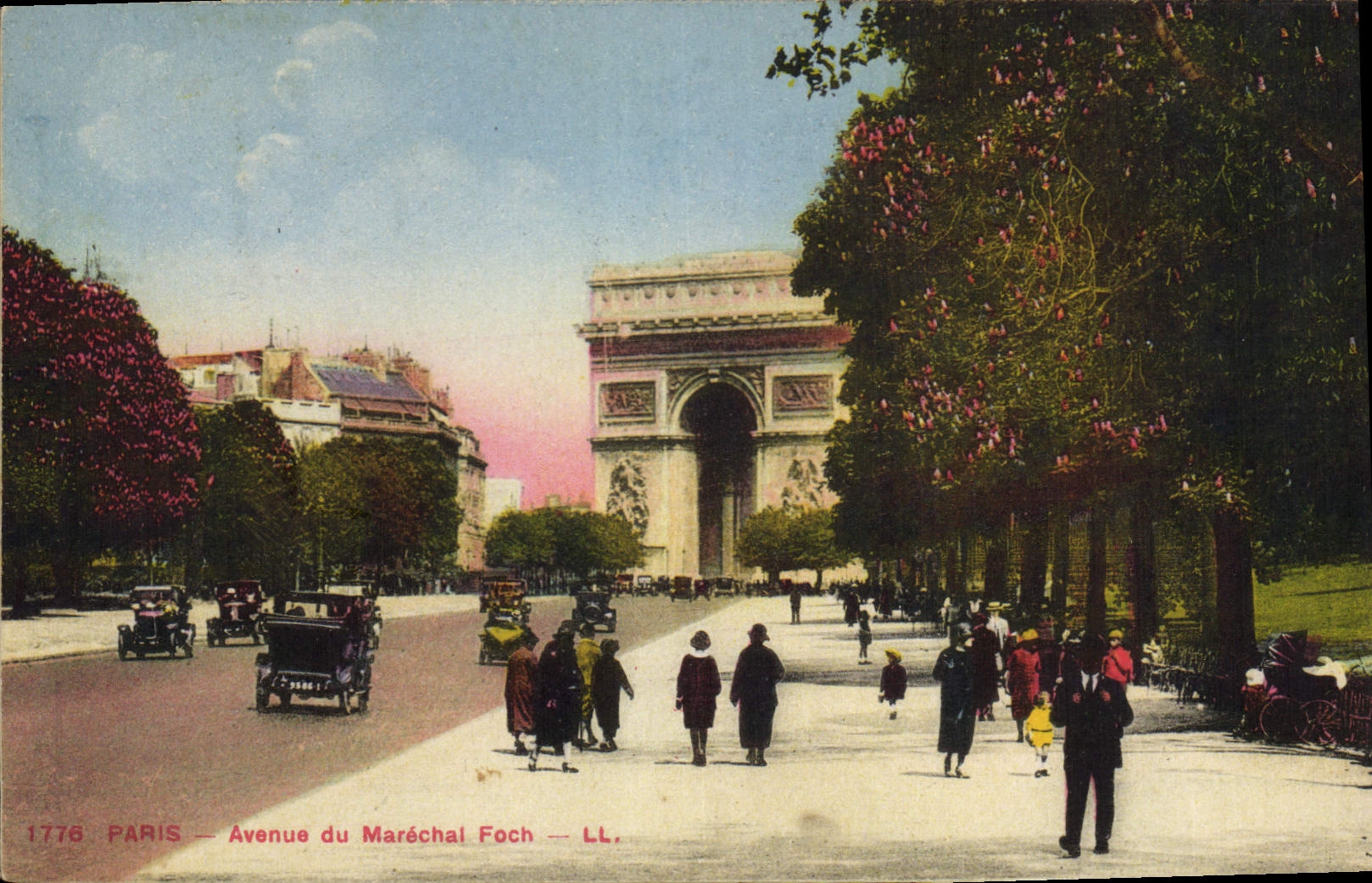 CPA Paris Avenue du Marechal Foch 