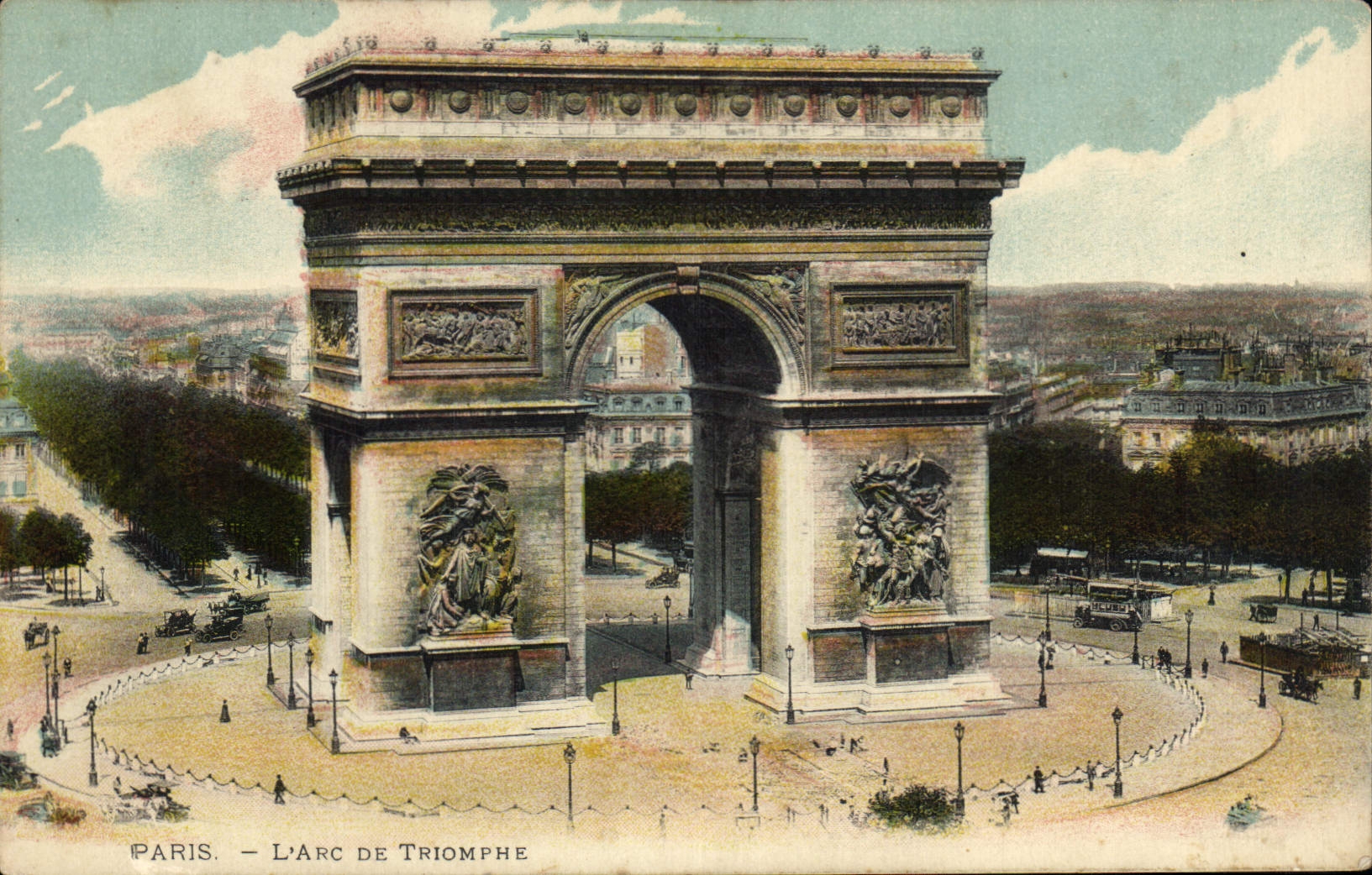 CPA Paris l'Arc de Triomphe 
