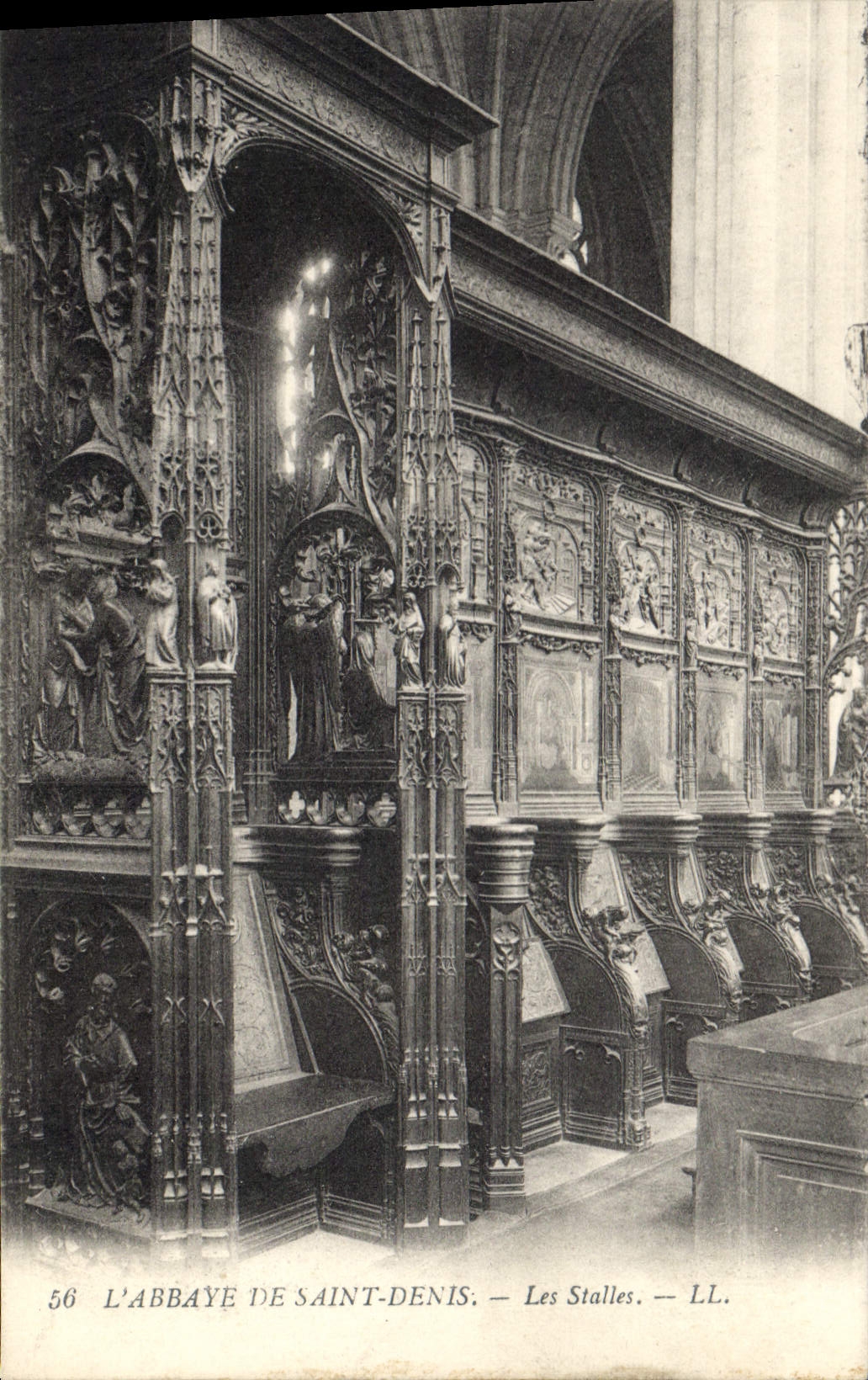CPA Abbaye de Saint Denis Les Stalles 