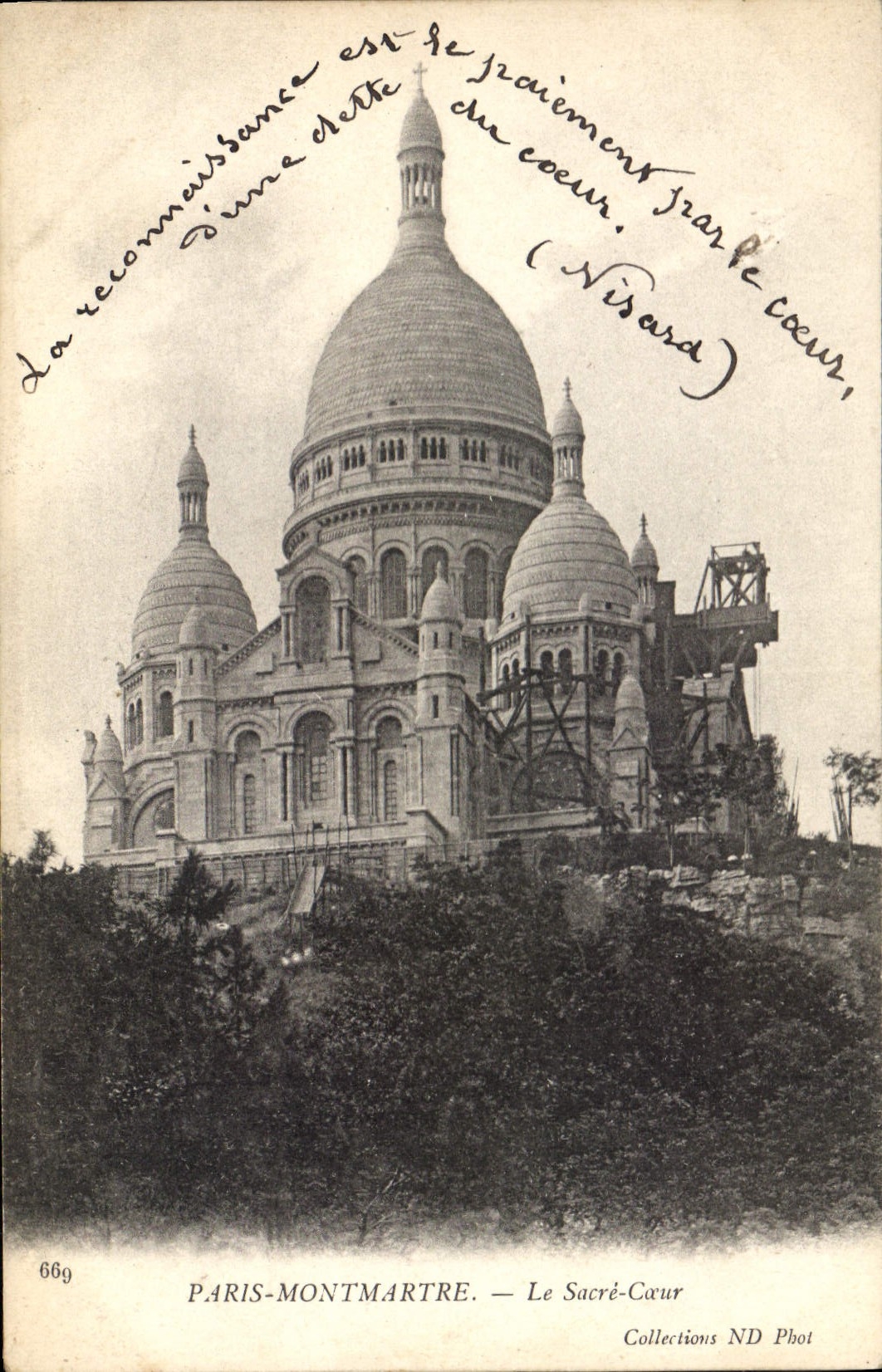 CPA Paris Montmartre La Sacre Coeur