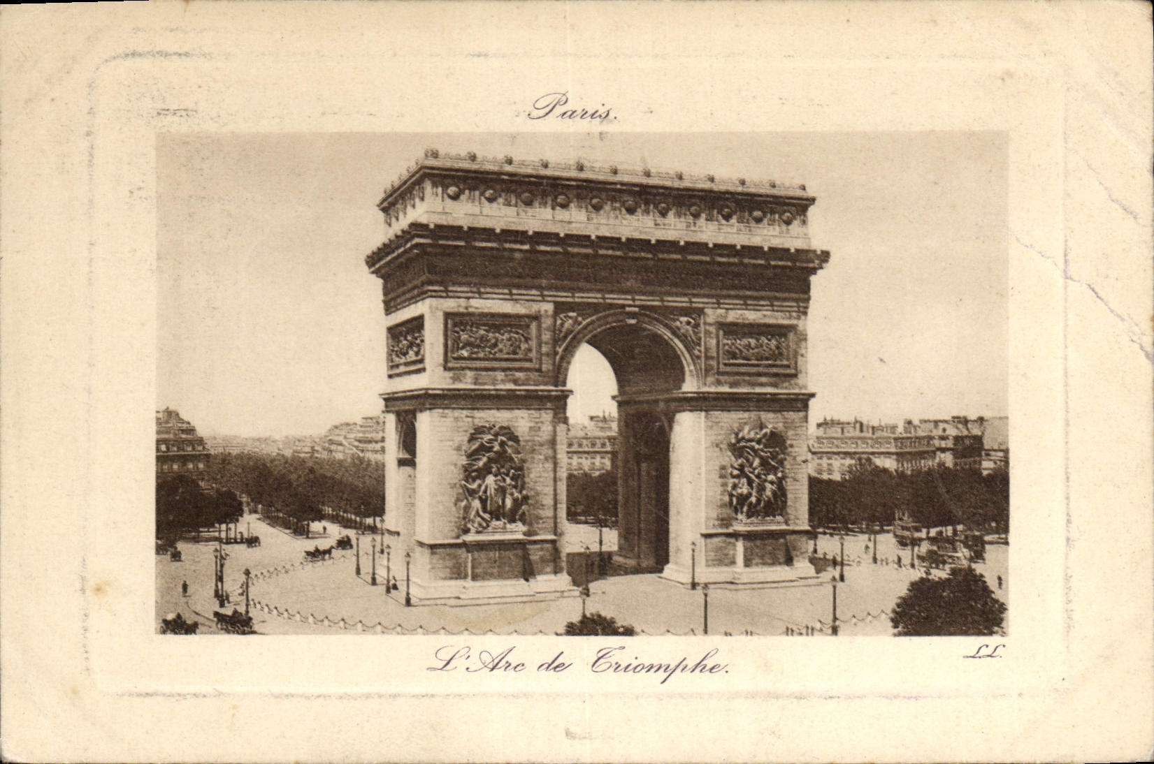 CPA Paris l'Arc de Triomphe 