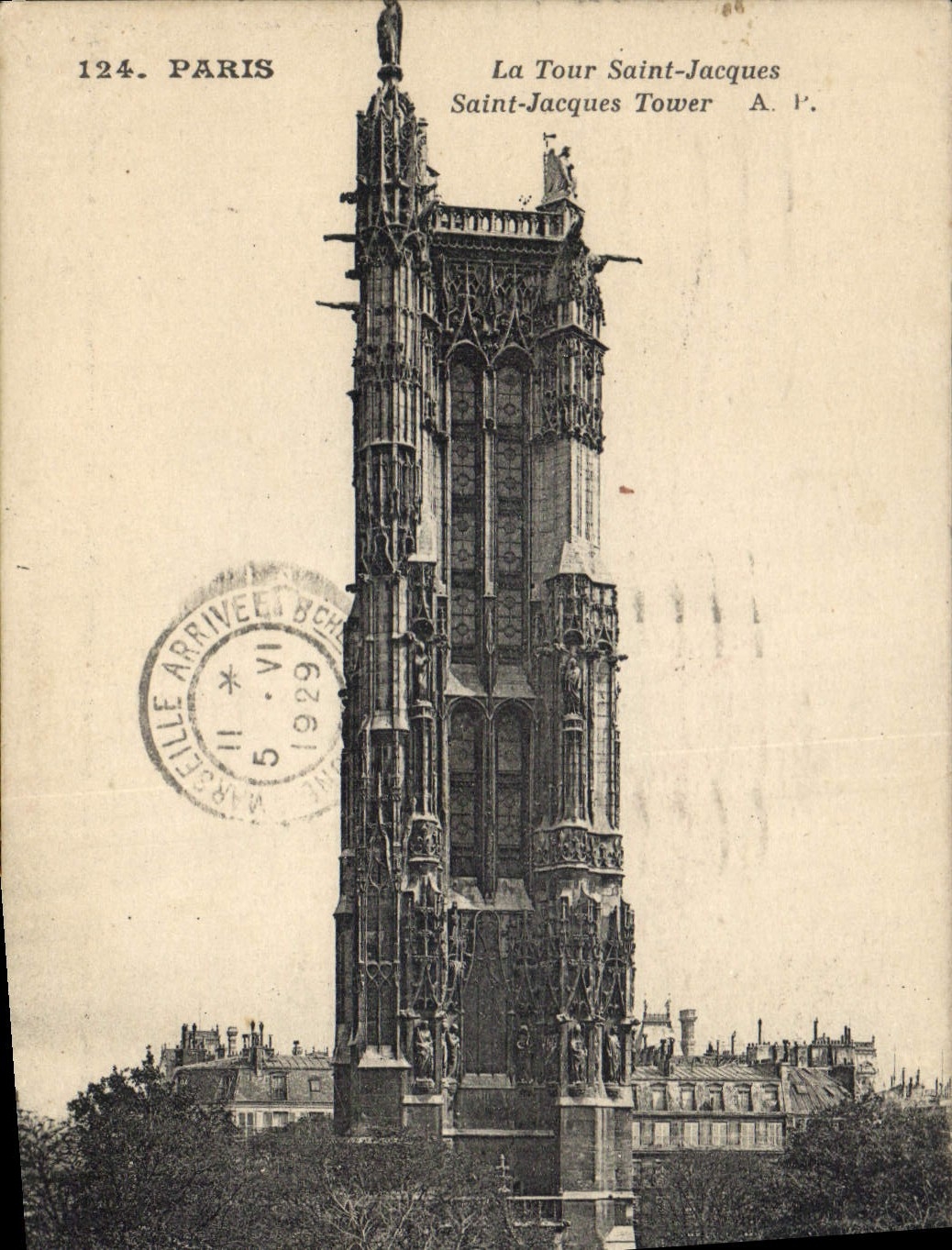 CPA Paris La Tour Saint Jacques 