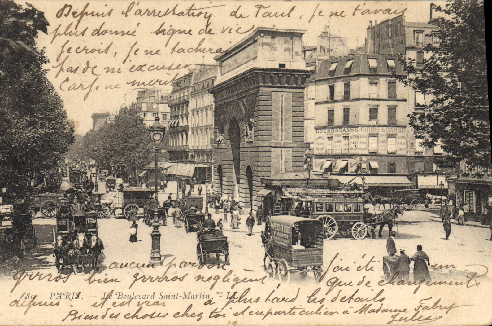 CPA Paris Le Boulevard Saint Martin 