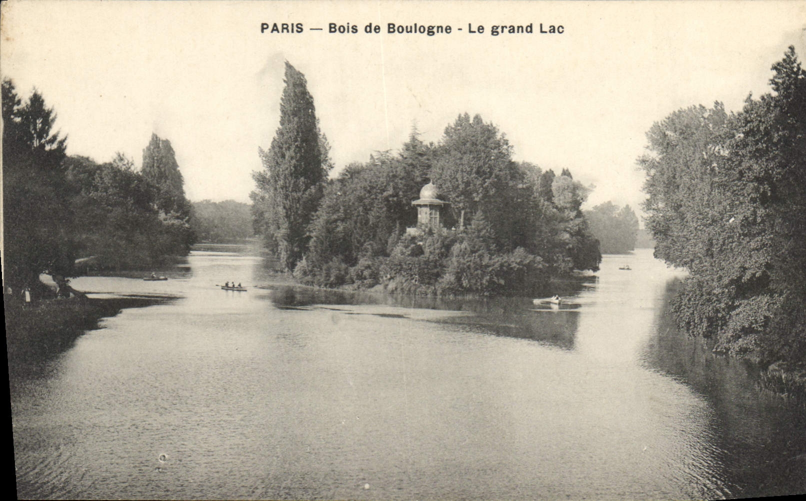 CPA Paris Bois de Boulogne Le grand Lac 