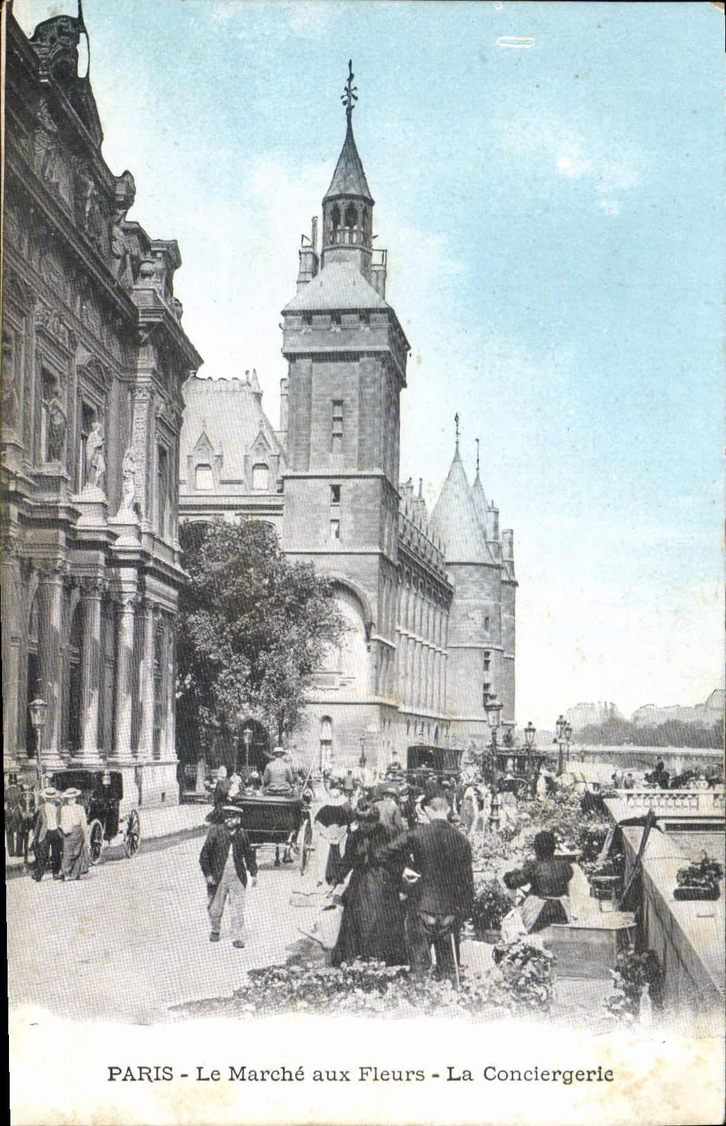 CPA Paris Le Marche aux Fleurs La Conciergerie 
