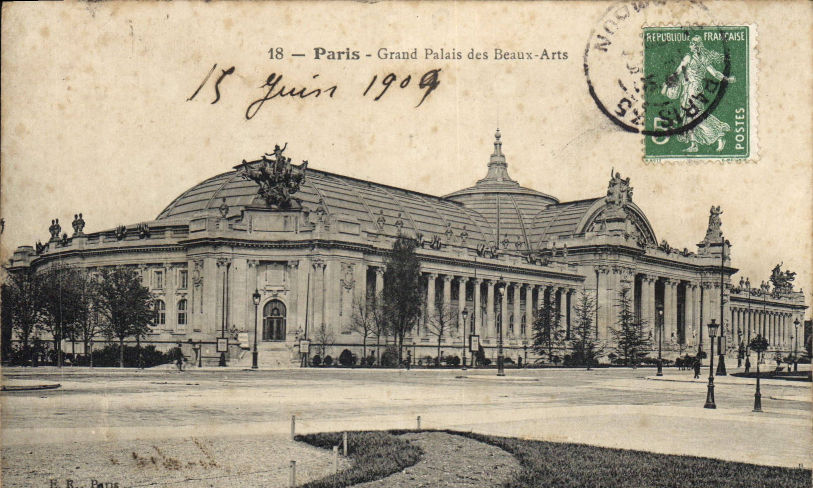 CPA Paris Grand Palais des Beaux Arts 