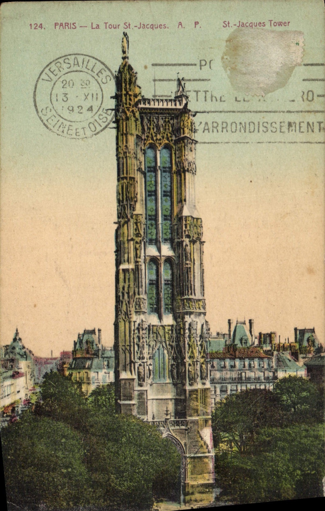 CPA Paris Le Tour St Jacques 