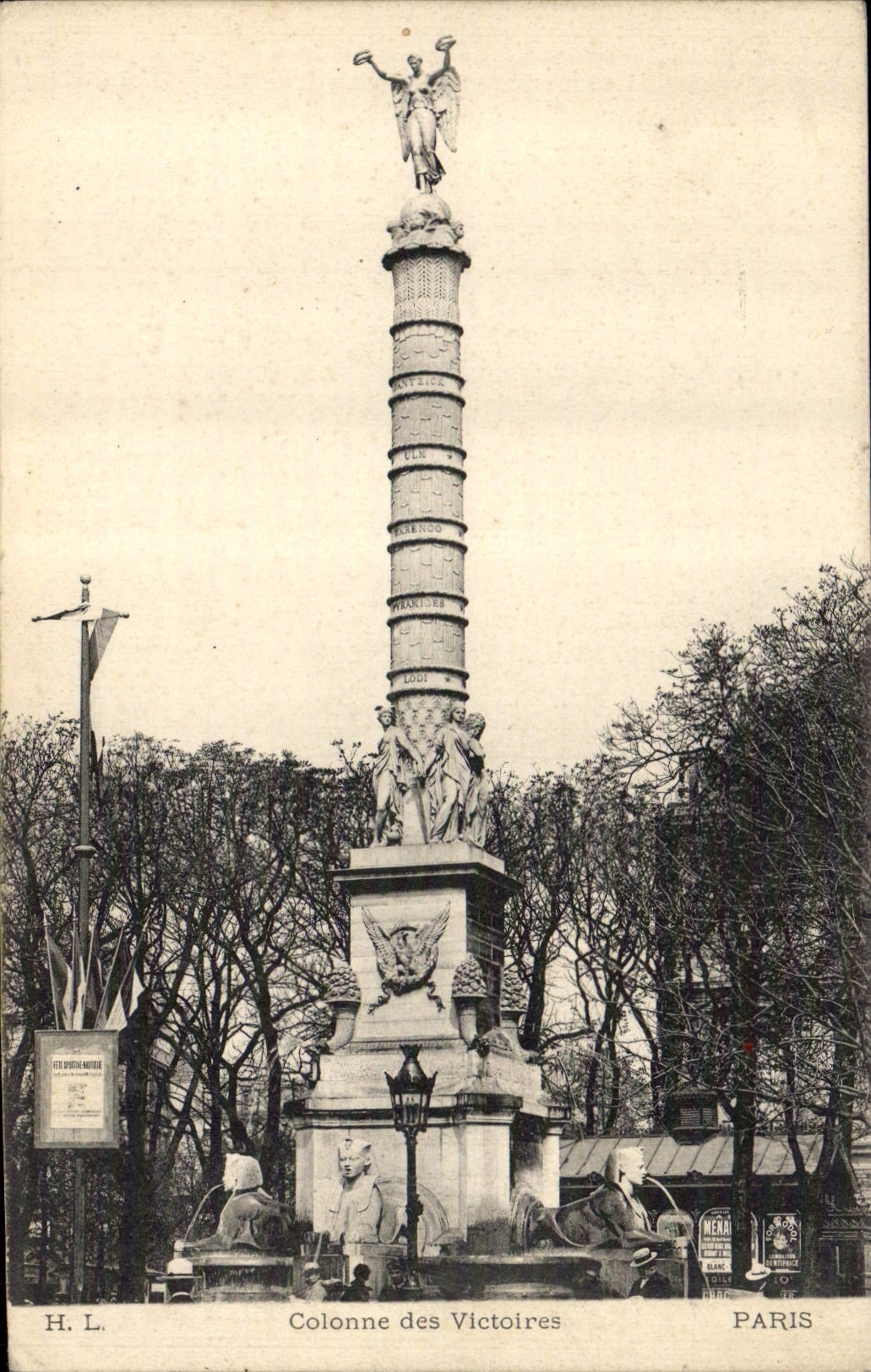 CPA Colonne des Victoires Paris