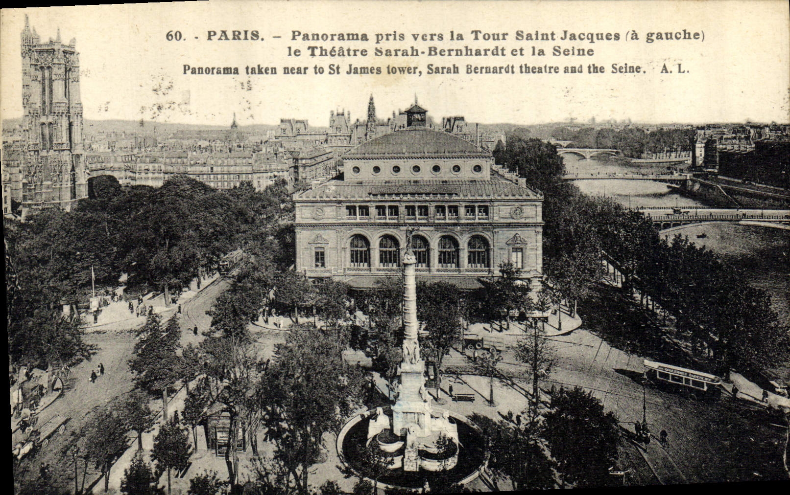 CPA Paris Panorama pris vers la Tour Saint Jacques