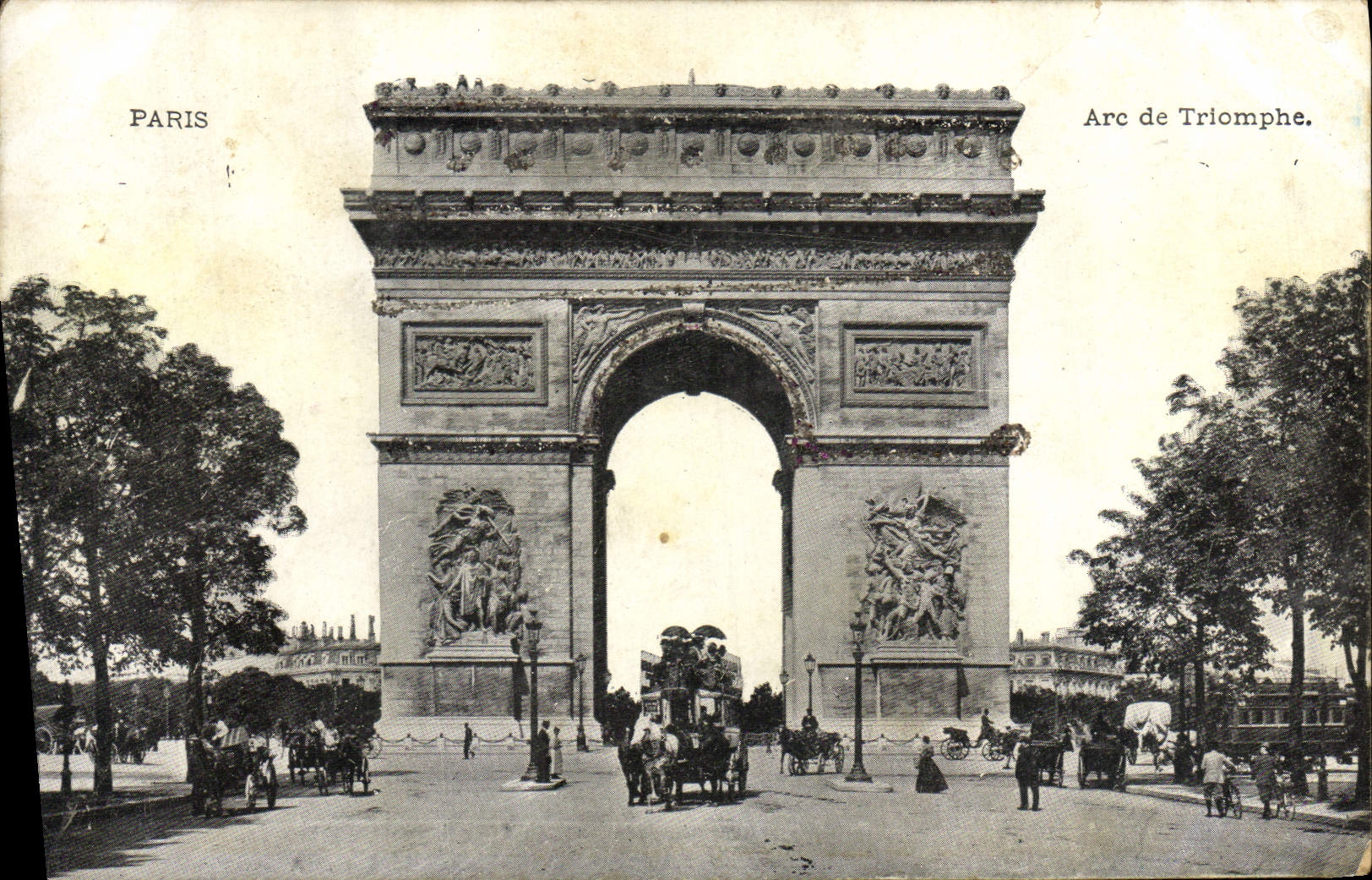 CPA Paris Arc de Triomphe 