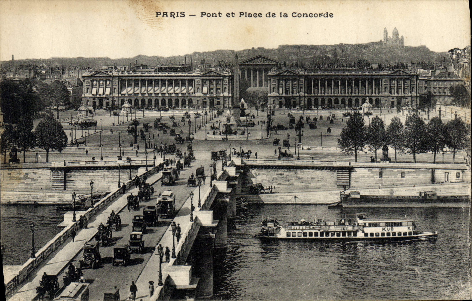 CPA Paris Pont et Place de la Concorde 
