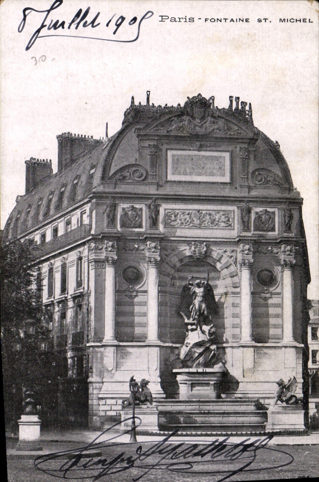 CPA Paris Fontaine St Michel 