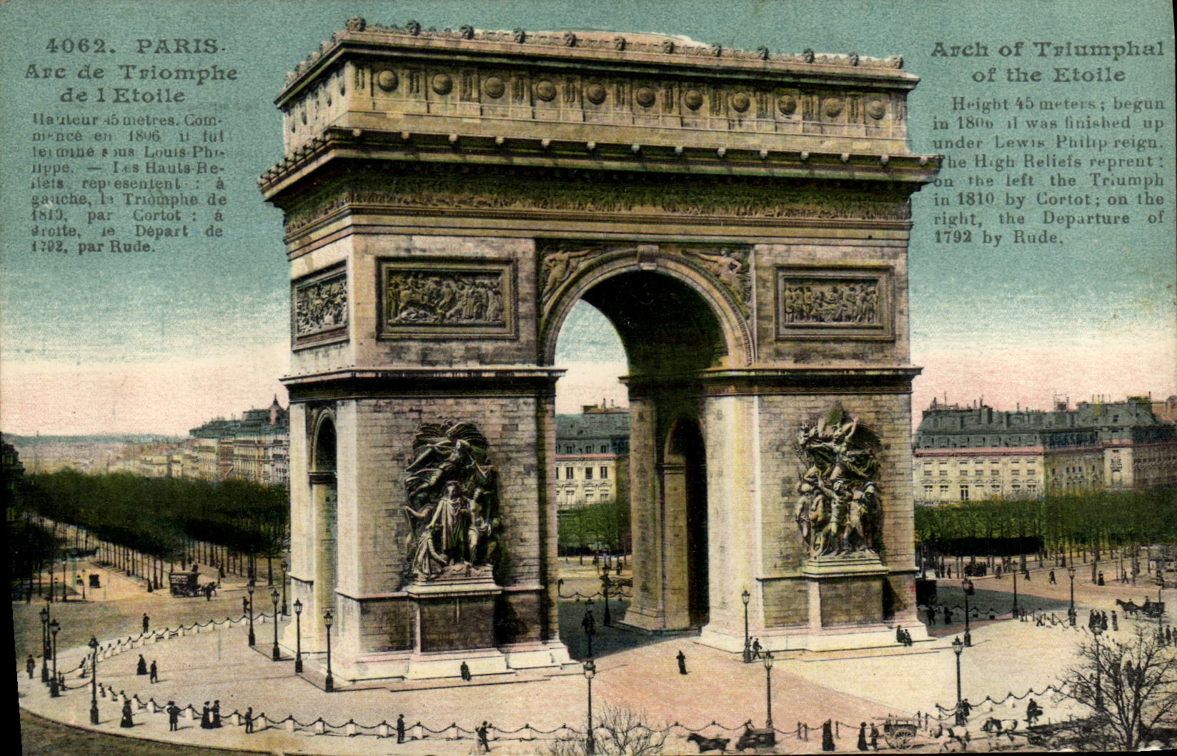 CPA Paris Arc de Triomphe de l'Etoile