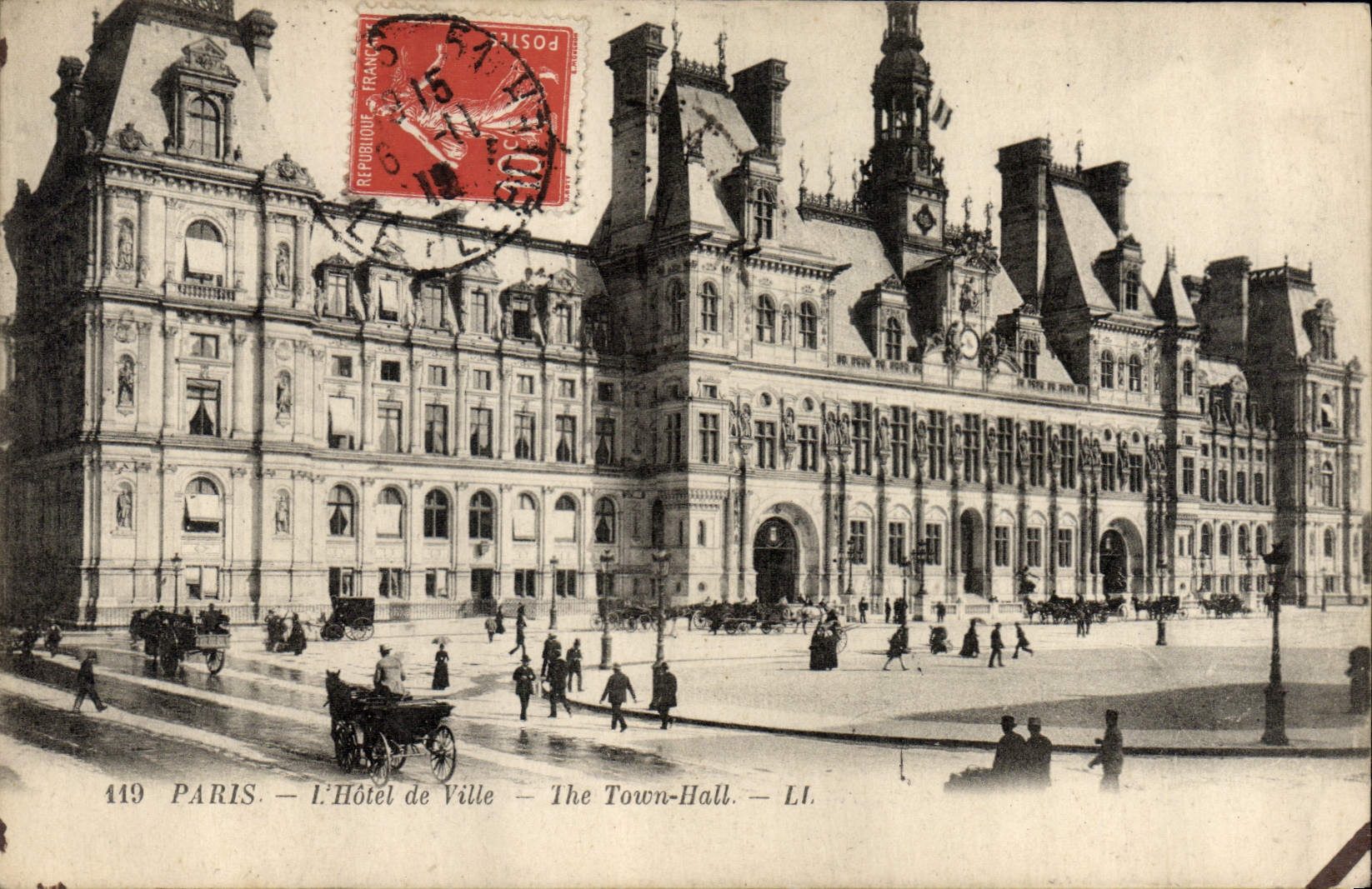 CPA Paris L'Hotel de Ville