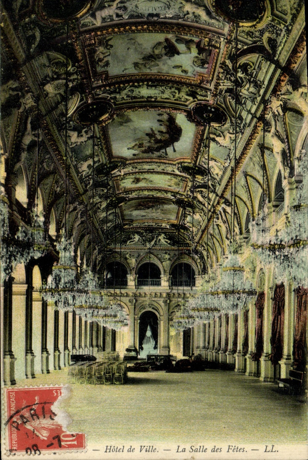 CPA Hotel de Ville La Salle des Fetes