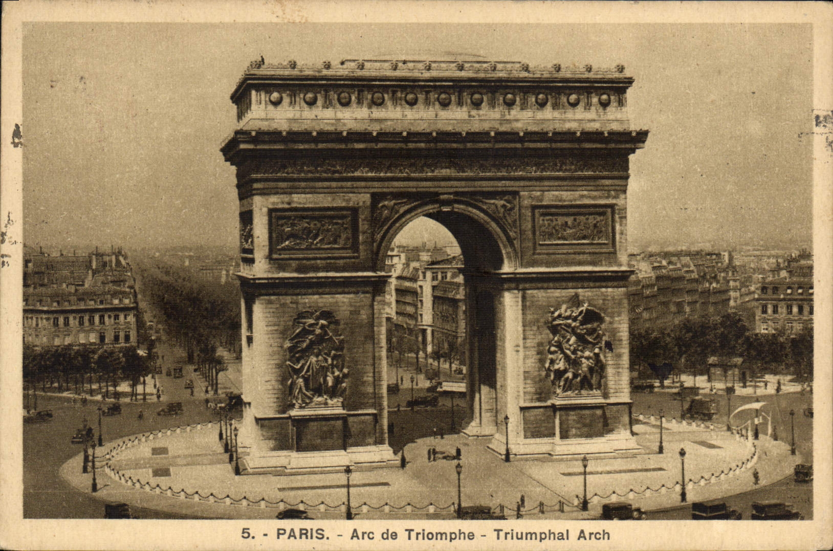 CPA Paris Arc de Triomphe 