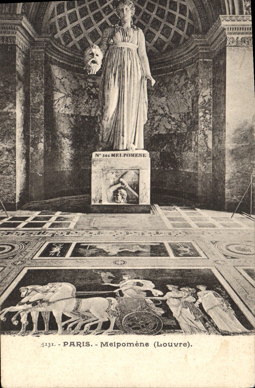 CPA Paris Melpomene Louvre 