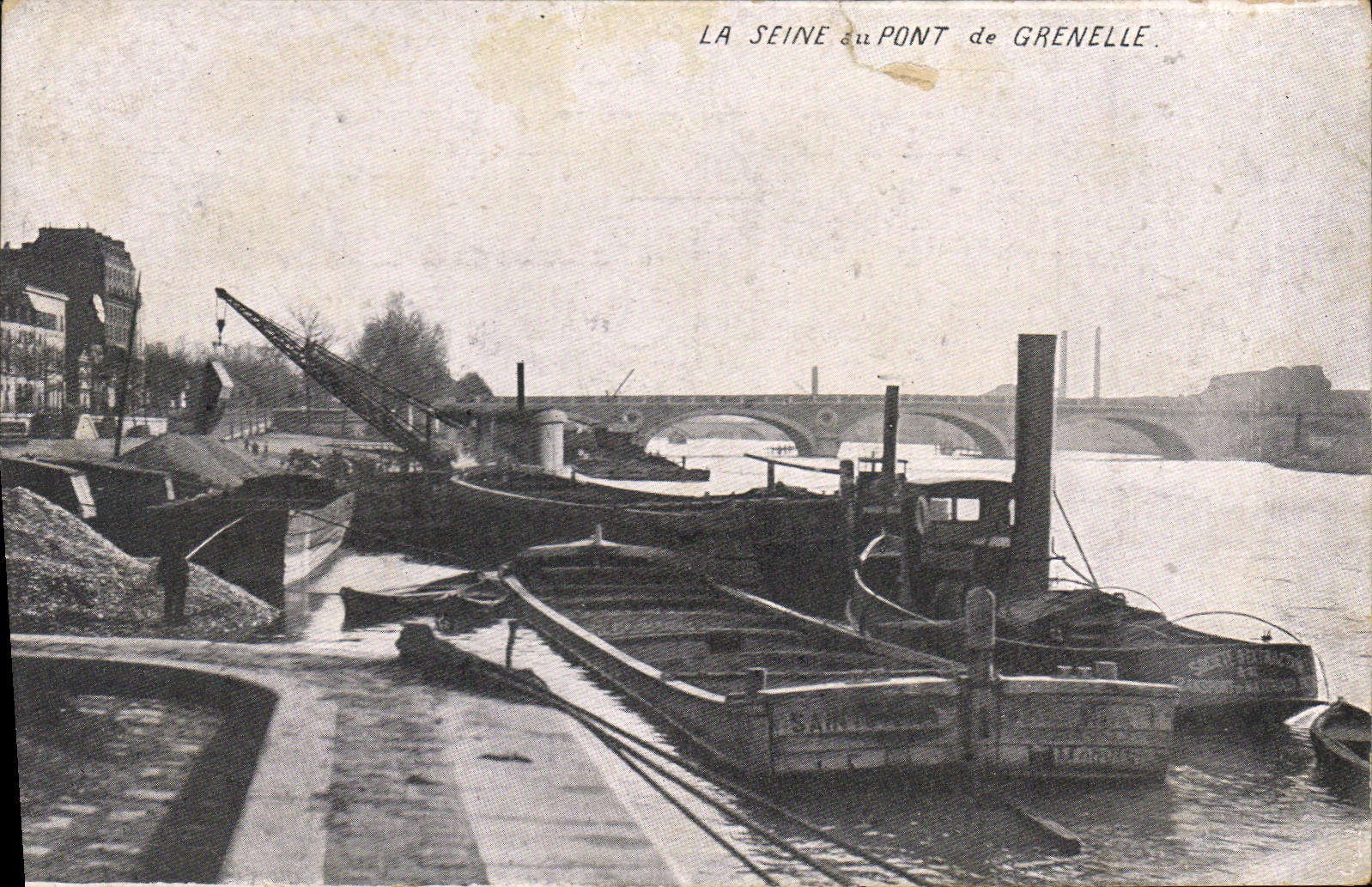 CPA La Seine au Pont de Grenelle 