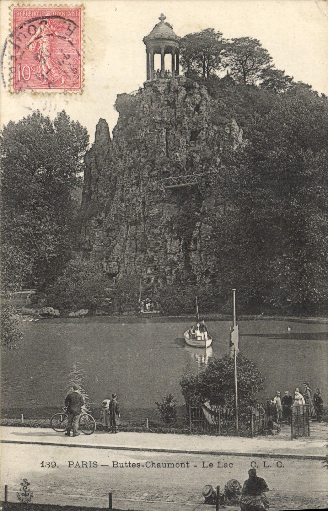 CPA Paris Buttes Chaumont Le Lac 