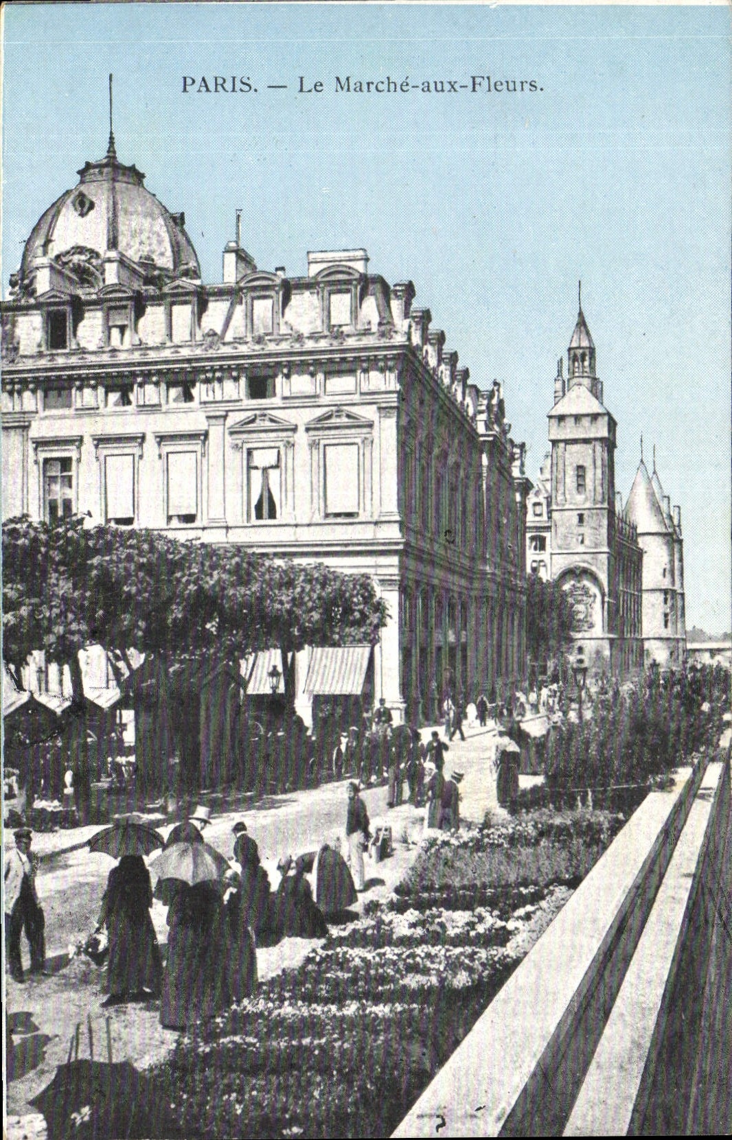 CPA Paris Le Marche aux Fleurs 