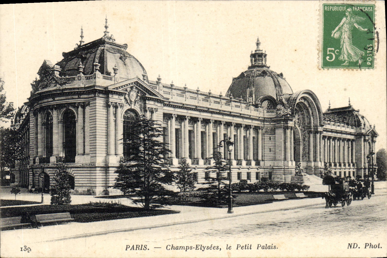 CPA Paris Champs Elysees le Petit Palais 