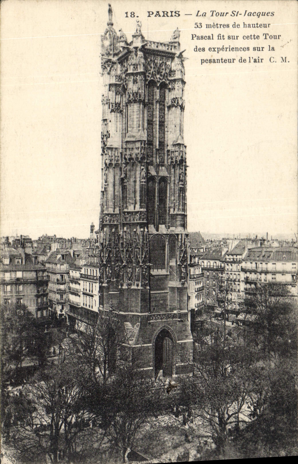 CPA Paris La Tour St Jacques 