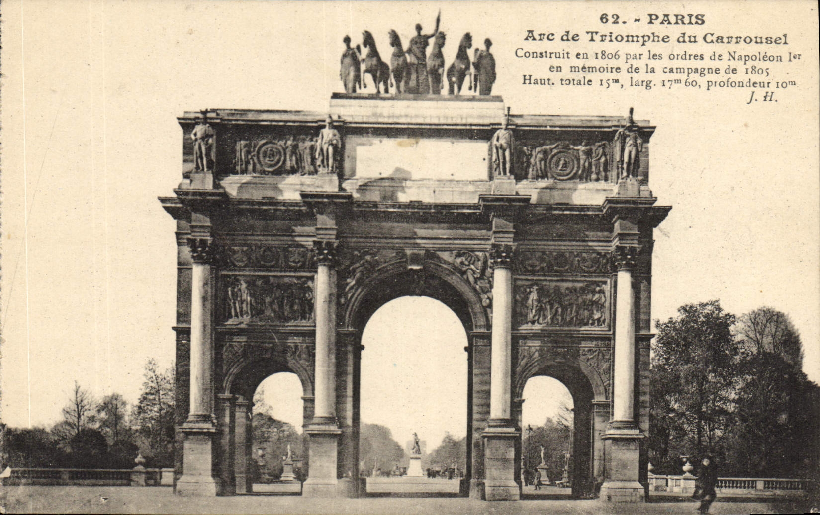 CPA Paris Arc de Triomphe du Carrousel