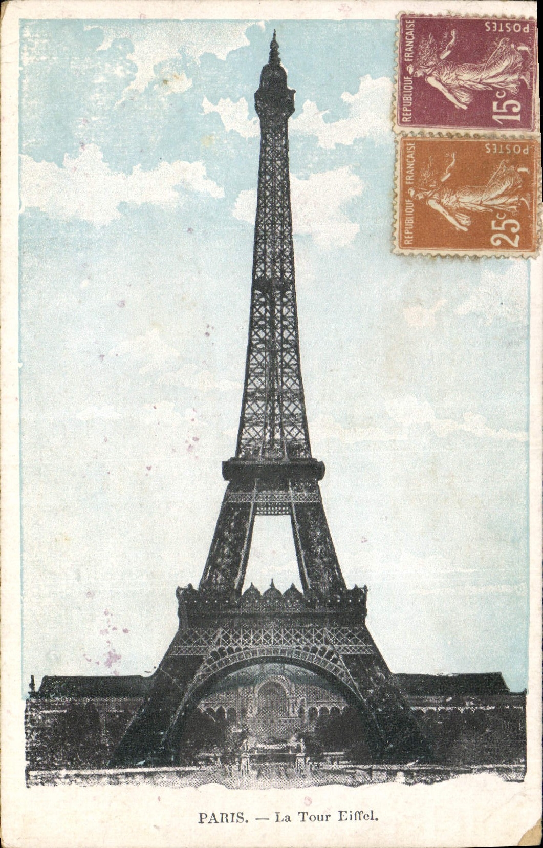 CPA Paris La Tour Eiffel 