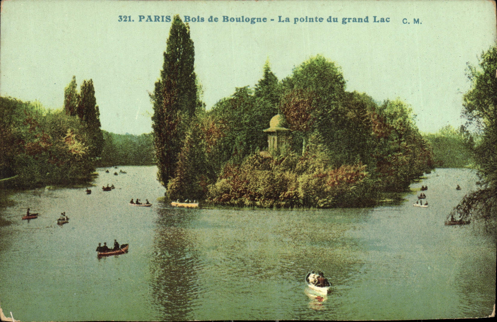 CPA Paris Bois de Boulogne La pointe du grand Lac 
