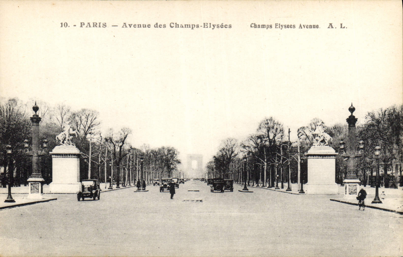 CPA Paris Avenue des Champs Elysees 