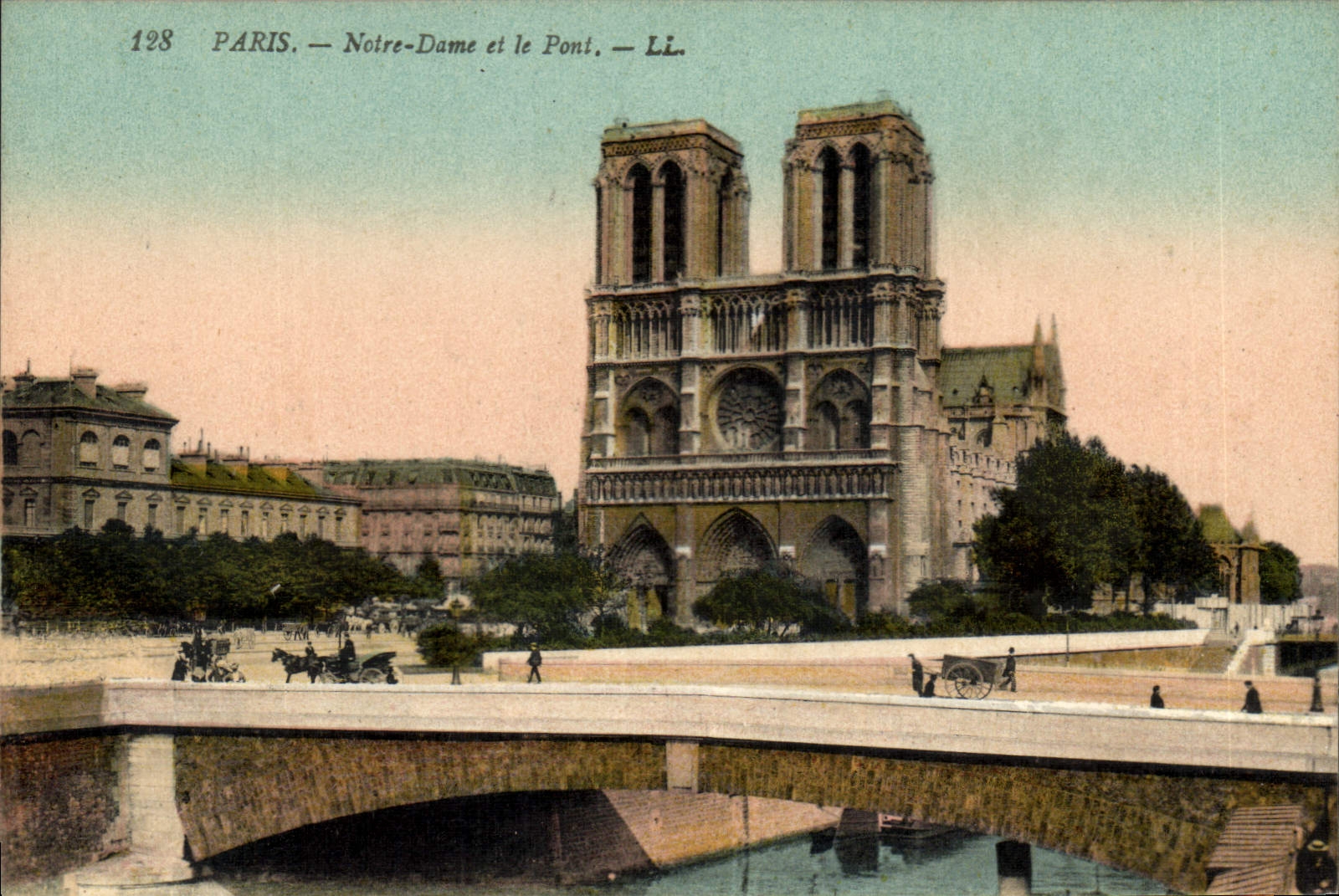 CPA Paris Notre Dame et le Pont
