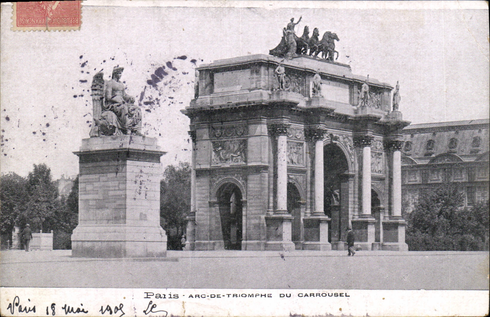 CPA Paris Arc de Triomphe du Carrousel