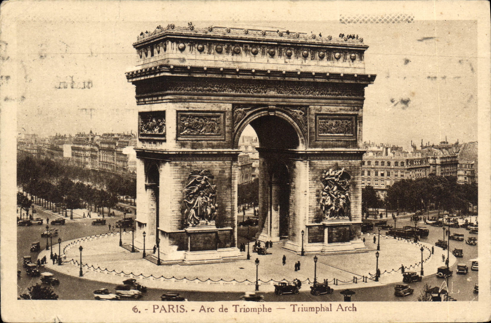 CPA Paris Arc de Triomphe 