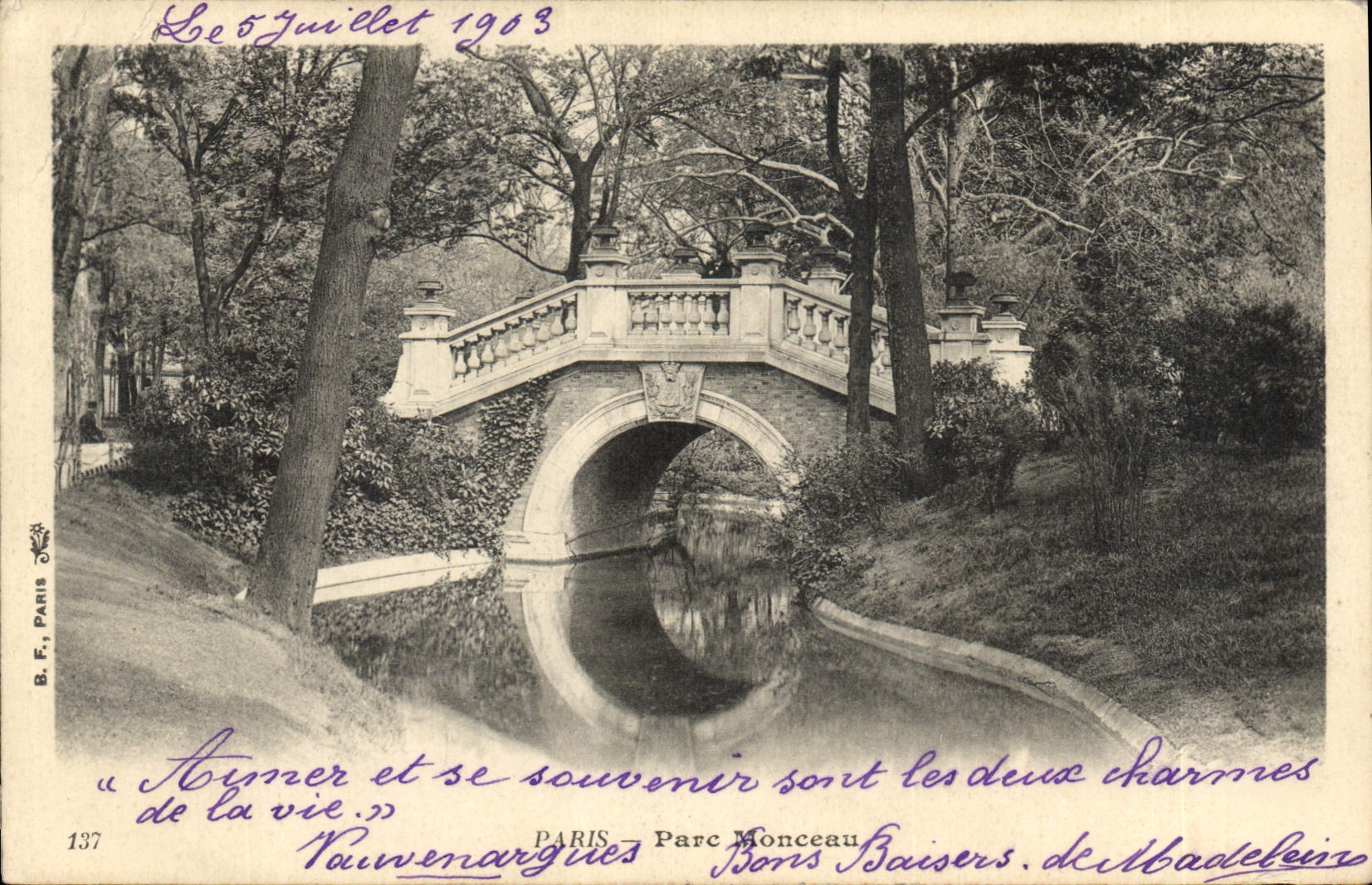 CPA Paris Parc Monceau 