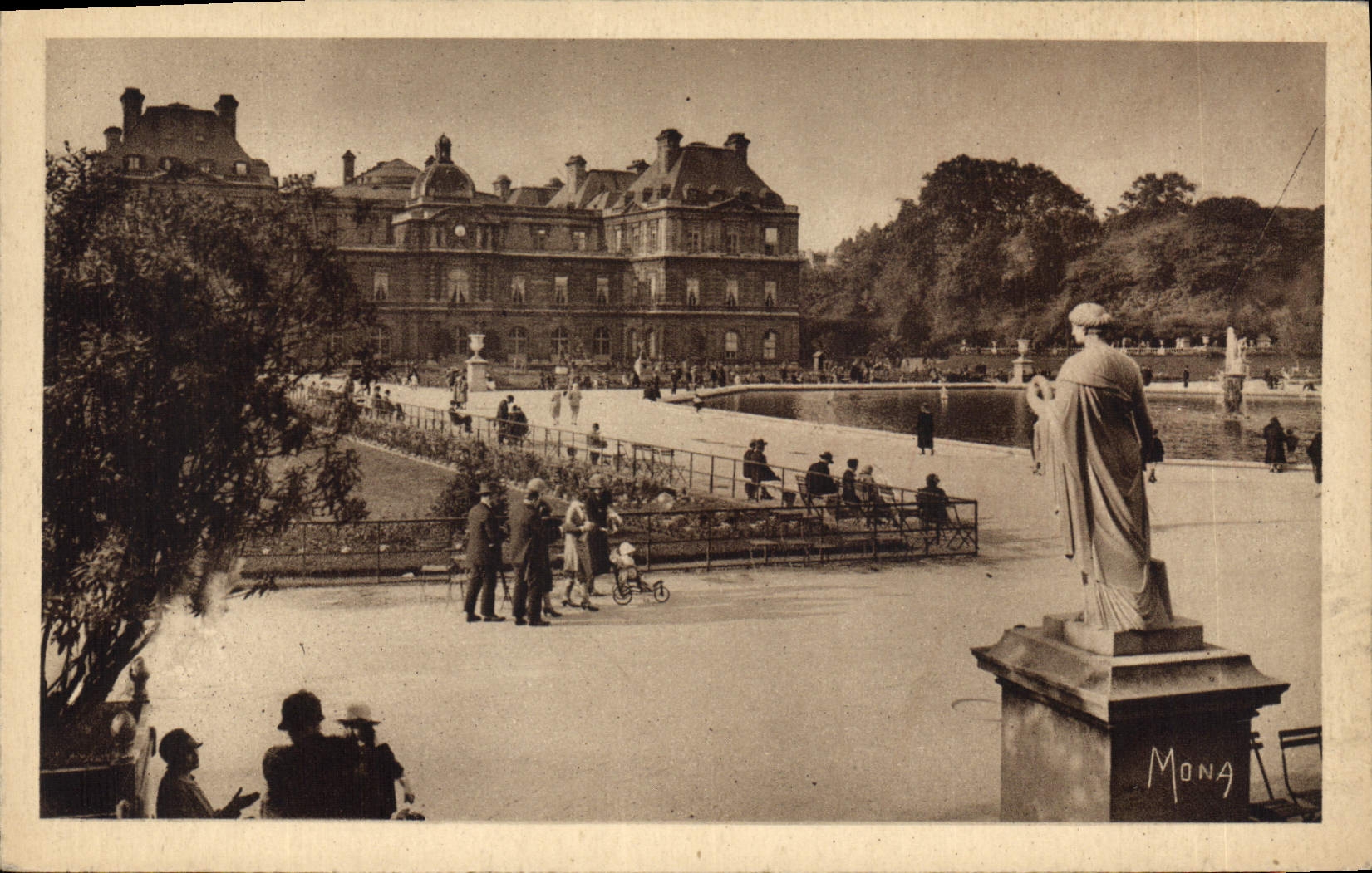 CPA Paris Jardin et Palais de Luxembourg