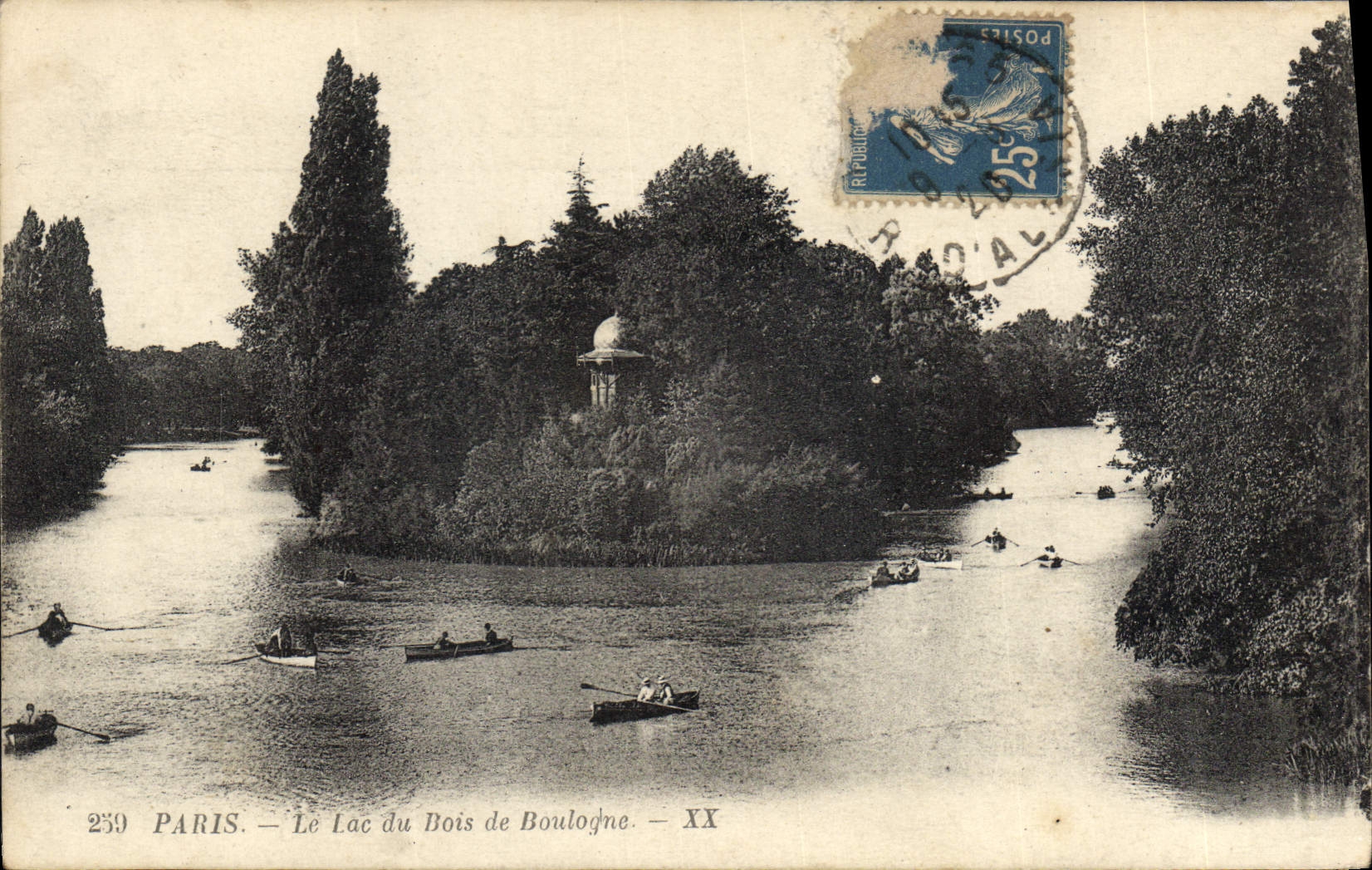 CPA Paris Le Lac du Bois de Boulogne