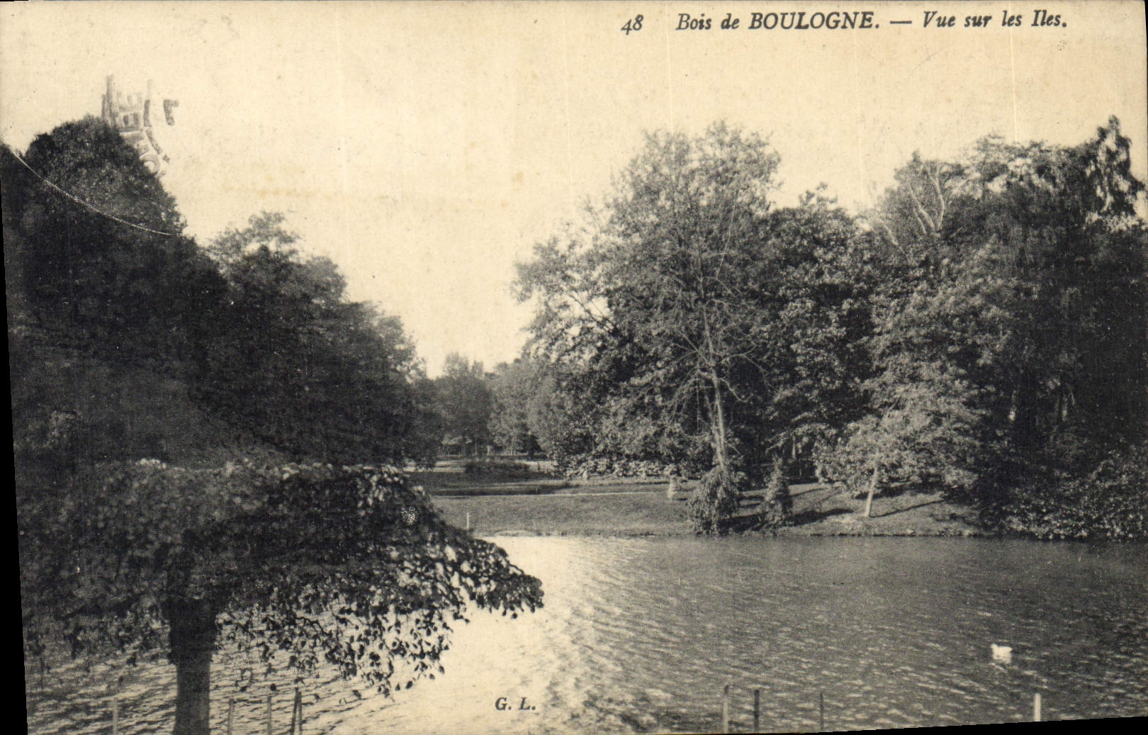 CPA Bois de Boulogne Vue sur les Iles