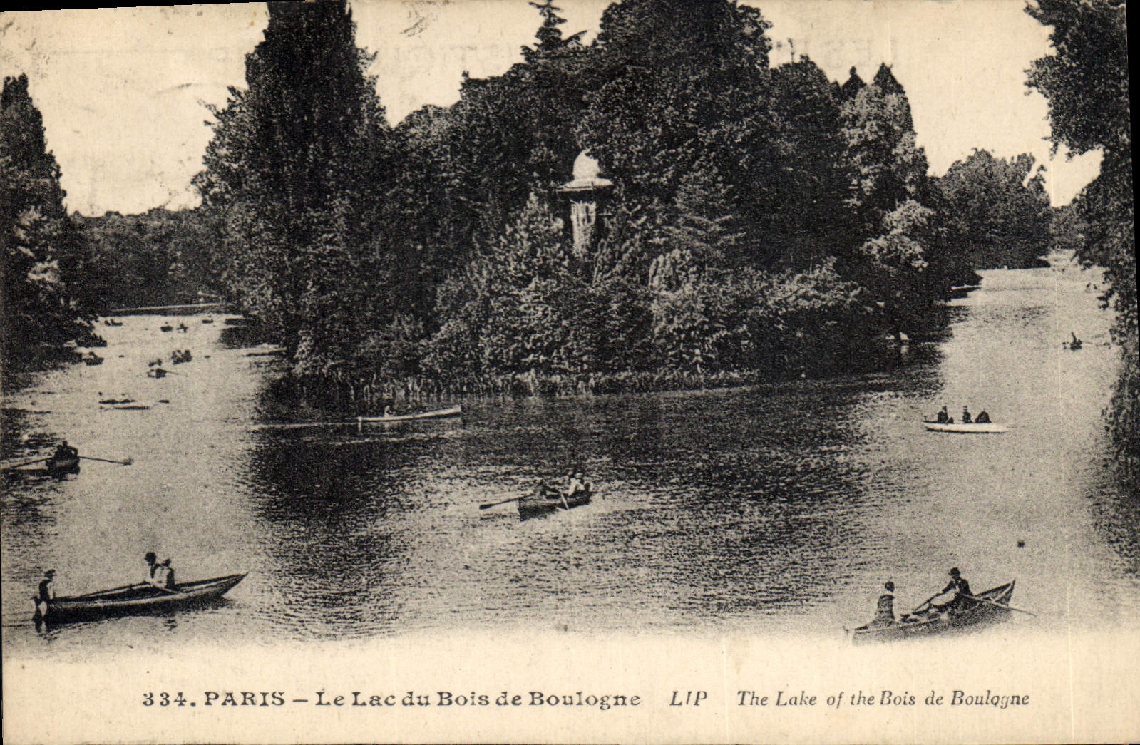 CPA Paris Le Lac du Bois de Boulogne