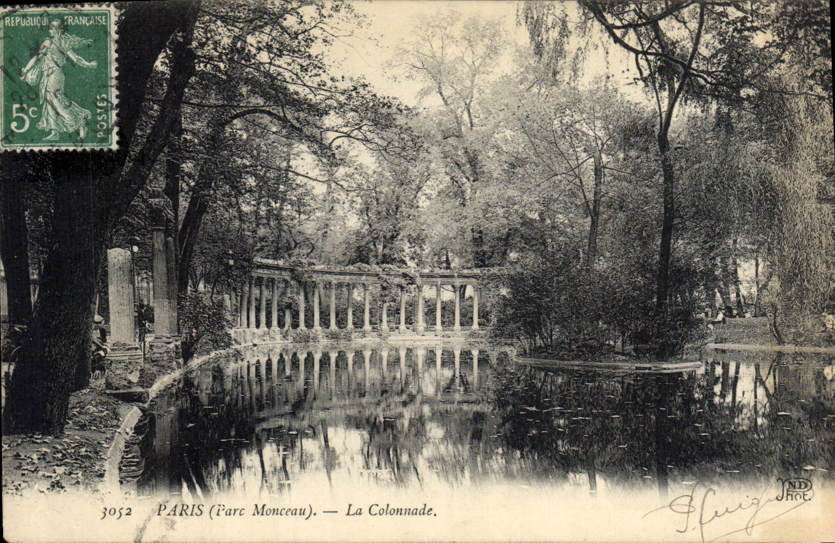 CPA Paris Parc Monceau La Colonnade