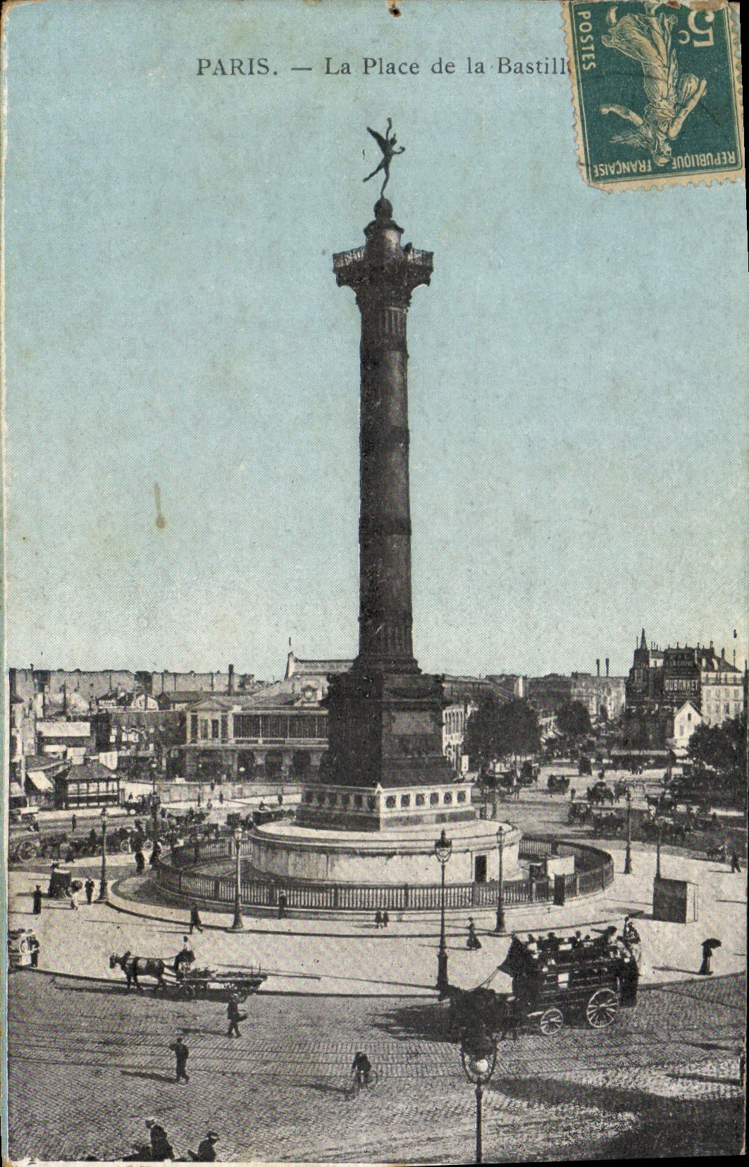 CPA Paris La Place de la Bastille